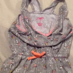 Grey with bird prints.